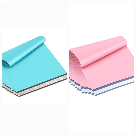 10 19x24 Inch Poly Mailers Teal or Pink Extra Large Shipping Bags Strong Thick - Picture 2 of 10